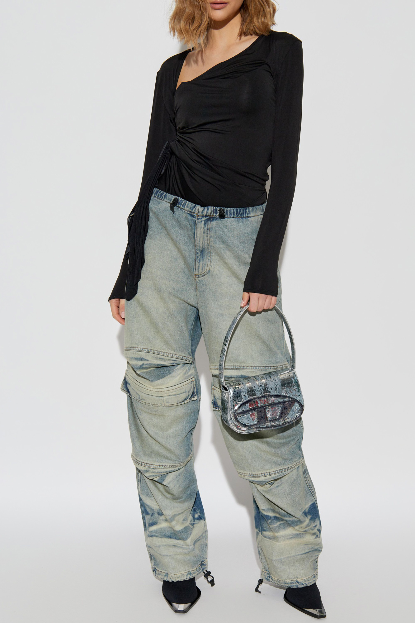 Tシャツ・カットソー DIESEL SS25 Diesel T-Crissy-Plain Top (A18920 0BLBC 9XX) Diesel Top T-CRISSY-PLAIN | Women's | Vitkac